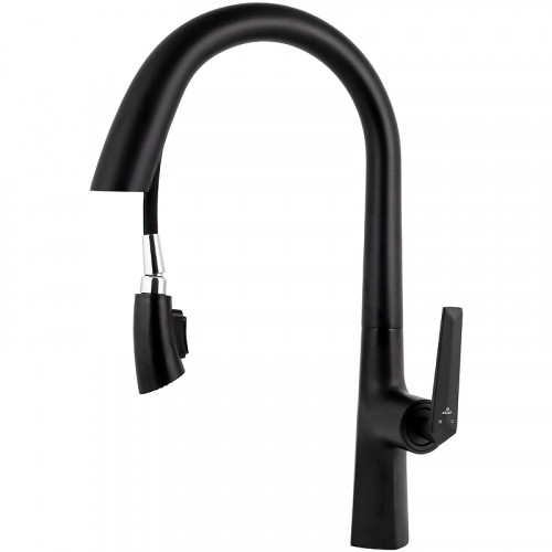 Смеситель для кухни Kaiser Strike 09066-2 Черный матовый латунь