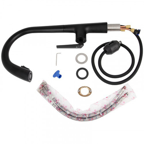 Смеситель для кухни Kaiser Strike 09066-2 Черный матовый латунь