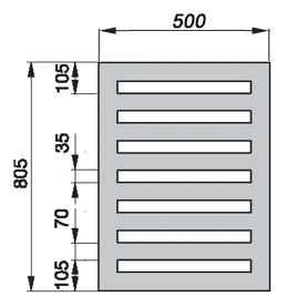 Водяной полотенцесушитель Zehnder Metropolitan Bar MEP-080-050 Белый