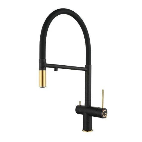 Смеситель для кухни Rivelato Adria 1523517 nero oro цвет Черный Золото