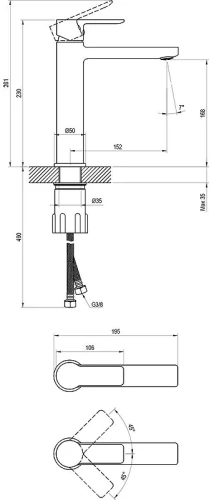 Смеситель для раковины Ravak Solar SL 014.00CR X070483 цвет Хром