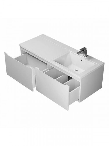 Тумба под раковину Uperwood Tanos 120 R 291020263 подвесная цвет Белый матовый