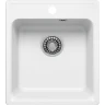Кухонная мойка Reflection Quadra 43 RF0243WH Белая искусственный камень (литьевой мрамор) встраиваемый