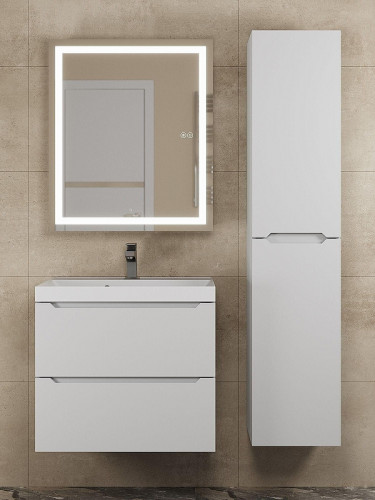 Зеркальный шкаф Uperwood Tanos 60 ZTanos60w с подсветкой цвет Белый