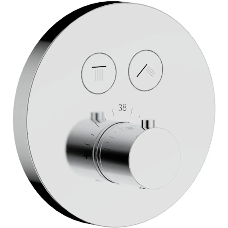 Душевая система AQUAme AQM8403CR с термостатом Хром латунь встраиваемый