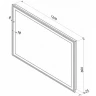 Зеркало Континент Aralia 1200х800 ЗЛП925 с подсветкой с сенсорным выключателем стекло