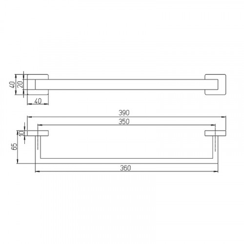 Полотенцедержатель Paini Dax-R 40 84CR001 Хром
