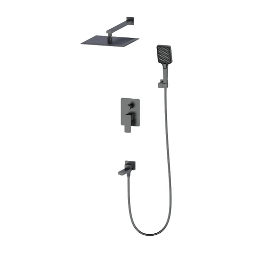 Душевая система Oliveeka D OL-939003-BGM цвет Оружейный металл матовый