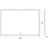 Зеркало BelBagno SPC-GRT-1200-800-LED-TCH-PHONE с подсветкой с сенсорным выключателем с bluetooth с микрофоном и динамиками