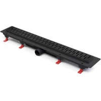 Душевой лоток Paini Medium 850 CH850MC с решеткой Черный матовый