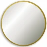 Зеркало Abber Mond 100 AG6204SCGL-1.0 с подсветкой Золото с бесконтактным выключателем и диммером стекло