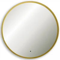Зеркало Abber Mond 100 AG6204SCGL-1.0 с подсветкой Золото с бесконтактным выключателем и диммером стекло