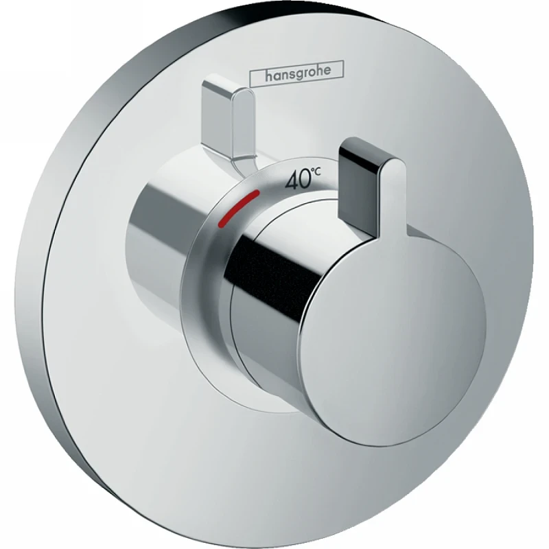 Смеситель для душа Hansgrohe ShowerSelect S High flow 15741000 с термостатом Хром латунь встраиваемый