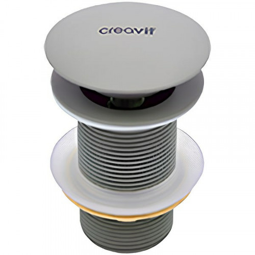 Донный клапан Creavit SF030.CGR click-clack Холодный серый матовый