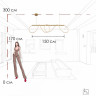 Подвесной светильник Loft it Thread 10388P/B Brass