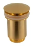 Донный клапан Remer 905CC114BG click-clack цвет Золото брашированное