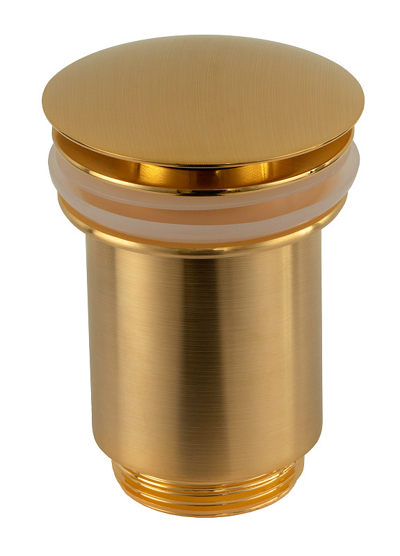 Донный клапан Remer 905CC114BG click-clack цвет Золото брашированное