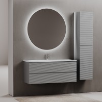 Тумба под раковину Sancos Folk 120 FL120ES подвесная Ergraut soft МДФ / ЛДСП