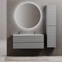 Тумба под раковину Sancos Folk 120 FL120ES подвесная Ergraut soft МДФ / ЛДСП