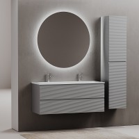 Тумба под раковину Sancos Folk 120 FL120ES подвесная Ergraut soft МДФ / ЛДСП