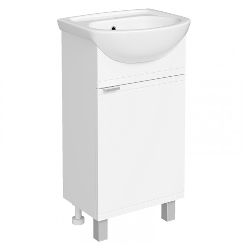 Тумба с раковиной DIWO Дмитров 47 цвет Белый