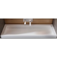 Раковина Boheme Armadi Art Flat 120 859-120 Белая искусственный камень (литьевой мрамор) подвесная