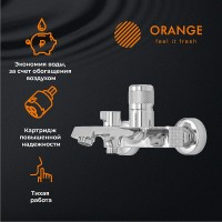 Смеситель для ванны Orange Sole M03-100cr Хром латунь на стену