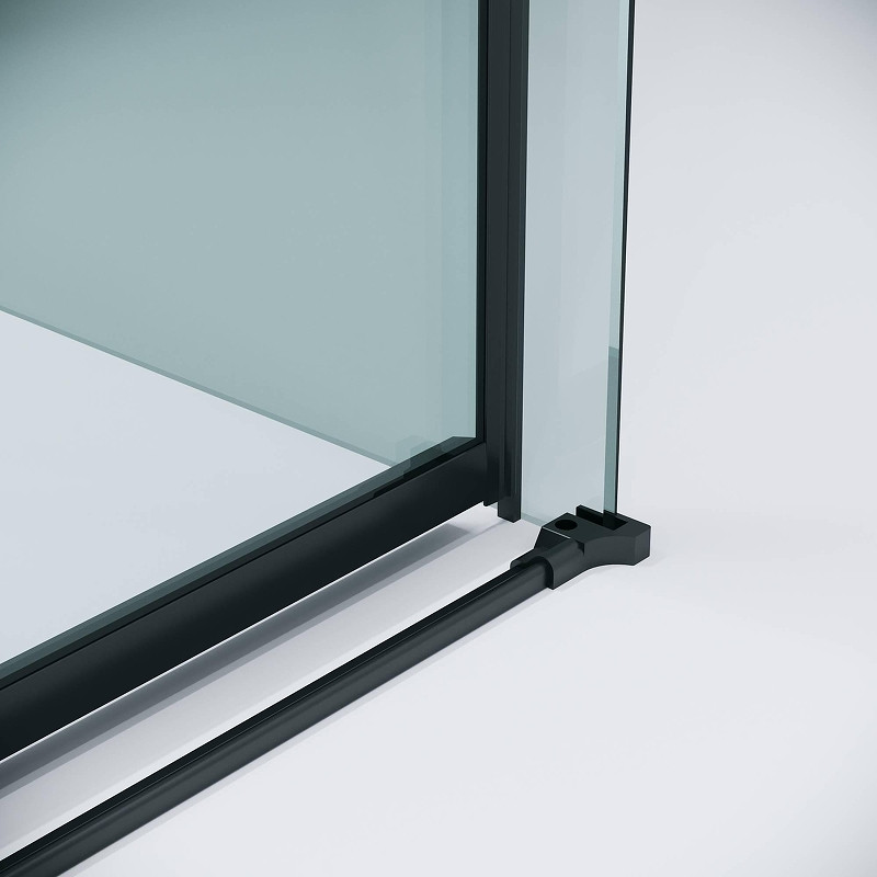 Душевая стенка Grossman Classic 100 200.K33.04.100.21.00 профиль Черный матовый стекло прозрачное