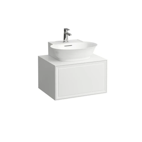 Тумба с раковиной Laufen The New Classic 60 4.0600.3.085.631.1+ 8.1685.2 подвесная цвет Белый глянцевый