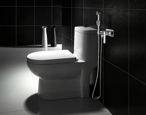 Гигиенический душ со смесителем Lemark Plus Grace LM1519C Хром латунь встраиваемый