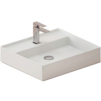 Раковина Artceram Scalino 55 SCL007 01 00 Белая глянцевая фарфор подвесная, накладная