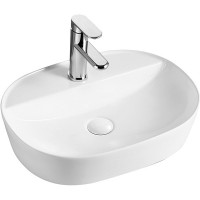 Раковина Azario 51 AZ-2202 Белая фарфор накладная