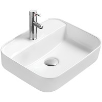 Раковина Aquatek Вега 50 AQ5506-00 Белая фарфор накладная