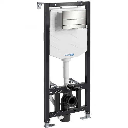 Инсталляция WasserKRAFT Aller 10TLT.010.ME.BN04 для унитаза с клавишей смыва Никель нержавеющая сталь