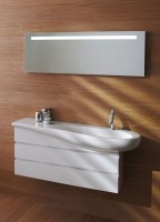 Зеркало Laufen Alessi One 120 с подсветкой Хром матовый