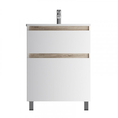 Тумба с раковиной AM.PM X-Joy 65 M85A-FSX0652-WC0652WG цвет Белый глянец