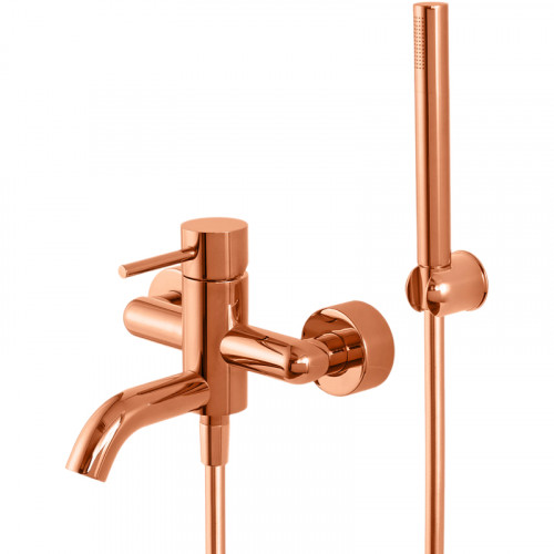 Смеситель для ванны Remer X-Style X02RL Медь глянцевая латунь на стену