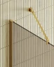 Душевая перегородка Maybah Glass MGD-692-3ш 890x1950 в широком профиле Золото стекло бронзовое матовое