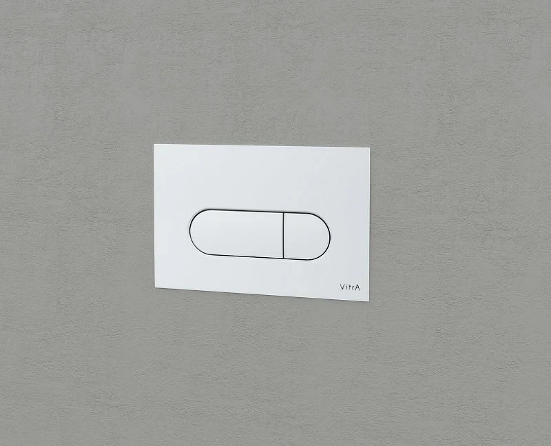 Комплект унитаза с инсталляцией Vitra Normus L-box 9773B003-7207 с сиденьем и Белой клавишей смыва фарфор подвесной