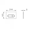 Комплект унитаза с инсталляцией Vitra Normus L-box 9773B003-7207 с сиденьем и Белой клавишей смыва фарфор подвесной
