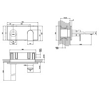 Смеситель для раковины Gessi Emporio Via Manzoni 44895#031 Хром