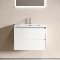 Тумба под раковину Sancos Libra 70 LB70W подвесная Белый глянец МДФ / ЛДСП