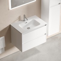 Тумба под раковину Sancos Libra 70 LB70W подвесная Белый глянец МДФ / ЛДСП