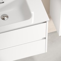 Тумба под раковину Sancos Libra 70 LB70W подвесная Белый глянец МДФ / ЛДСП