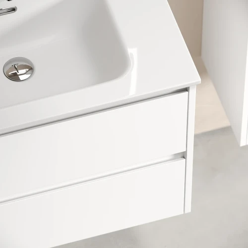 Тумба под раковину Sancos Libra 70 LB70W подвесная Белый глянец МДФ / ЛДСП