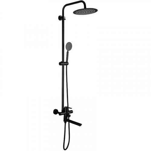 Душевая система Frap H801 F24801-6 Черная матовая нержавеющая сталь на стену