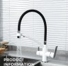 Смеситель для кухни Gappo G48 G4348 Белый Черный