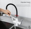 Смеситель для кухни Gappo G48 G4348 Белый Черный