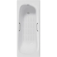 Чугунная ванна Delice Continental 160x70 DLR230626R-AS с отверстиями под ручки с антискользящим покрытием