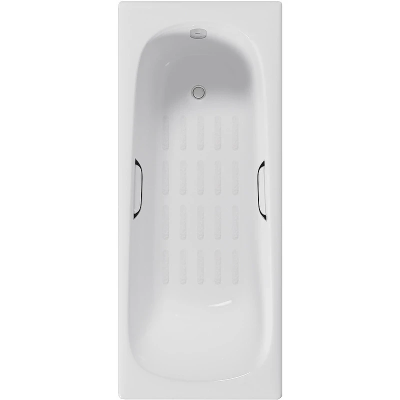 Чугунная ванна Delice Continental 160x70 DLR230626R-AS с отверстиями под ручки с антискользящим покрытием